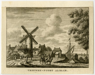 Antique Print-VROUWENPOORT-CITY GATE-WIJK BIJ DUURSTEDE-Bulthuis-Bendorp-1792