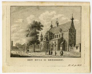 Antique Print-VILLAGE-BENDEREN-HOUSE-Bulthuis-Bendorp-1792
