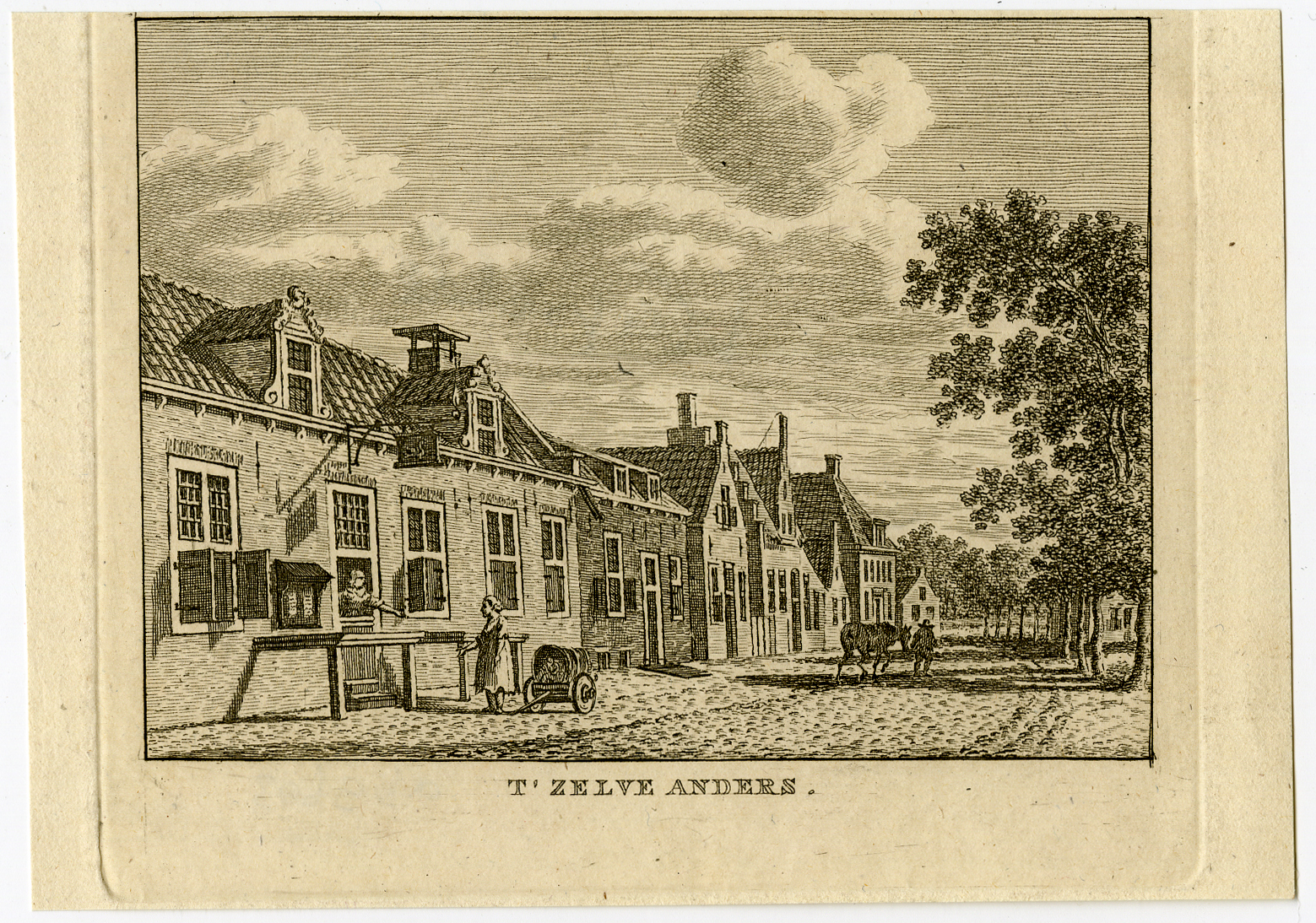 , Antique Print-VILLAGE-KAPELLE-ZEELAND-Bulthuis-Bendorp-1792, Pictura Antique Prints