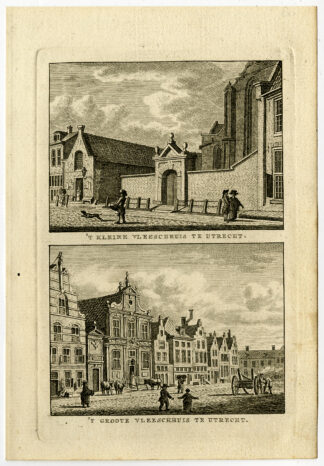 Antique Print-BUTCHER HOUSE-VLEESHUIS-UTRECHT-GUILD-Bulthuis-Bendorp-1792
