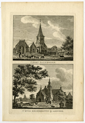 Antique Print-VILLAGE-PANNERDEN-HOUSE MEINERSWIJK-ARNHEM-Bulthuis-Bendorp-1792