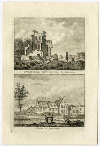 Antique Print-RUINS-CASTLE-MANOR-HEUSDEN-MEEUWEN-Bulthuis-Bendorp-1792