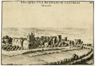 Antique Print-CASTLE-WOUDA-WOUDE-BERGEN OP ZOOM-Le Roy-Hollar-1696