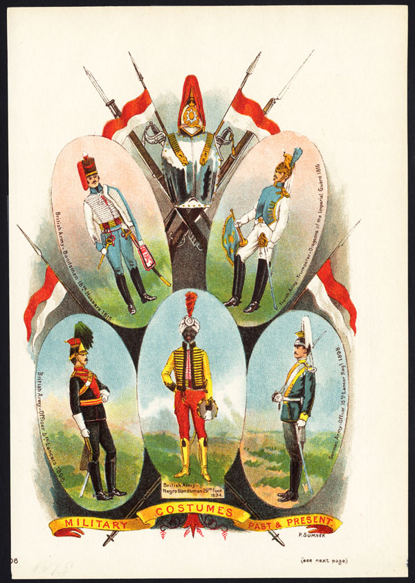 , Antique Print-MILITARY UNIFORMS-LANCER-DRAGOON-HUSSAR-BANDSMAN-Summer-1910, Pictura Antique Prints