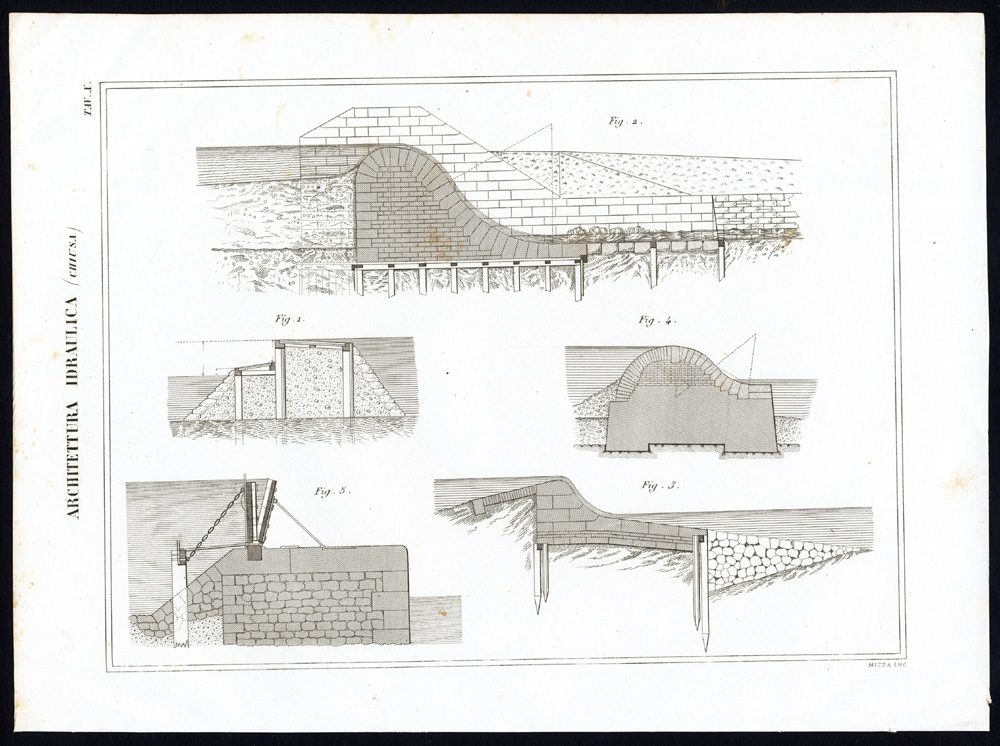 Bb11827 416x310 4 Antique Prints-WATER ENGINEERING-CLOSURE-GATE-DIKE-Nuova Enciclopedia-1866 - Image 2