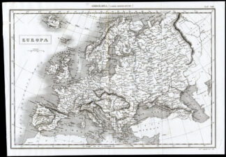 Antique Map-EUROPE-EUROPA-RUSSIA-Nuova Enciclopedia-1866