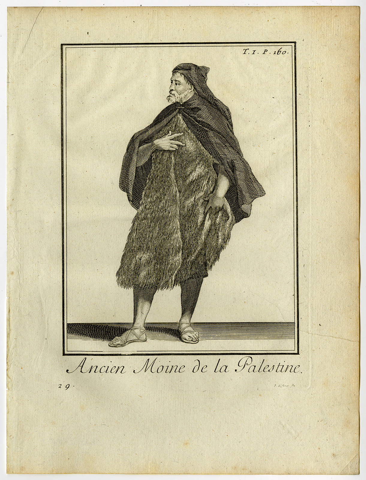 Bb12704 2 416x545 Antique Religious Print-PALESTINE-MONK-CHURCH-MIDDLE EAST-Helyot-1792