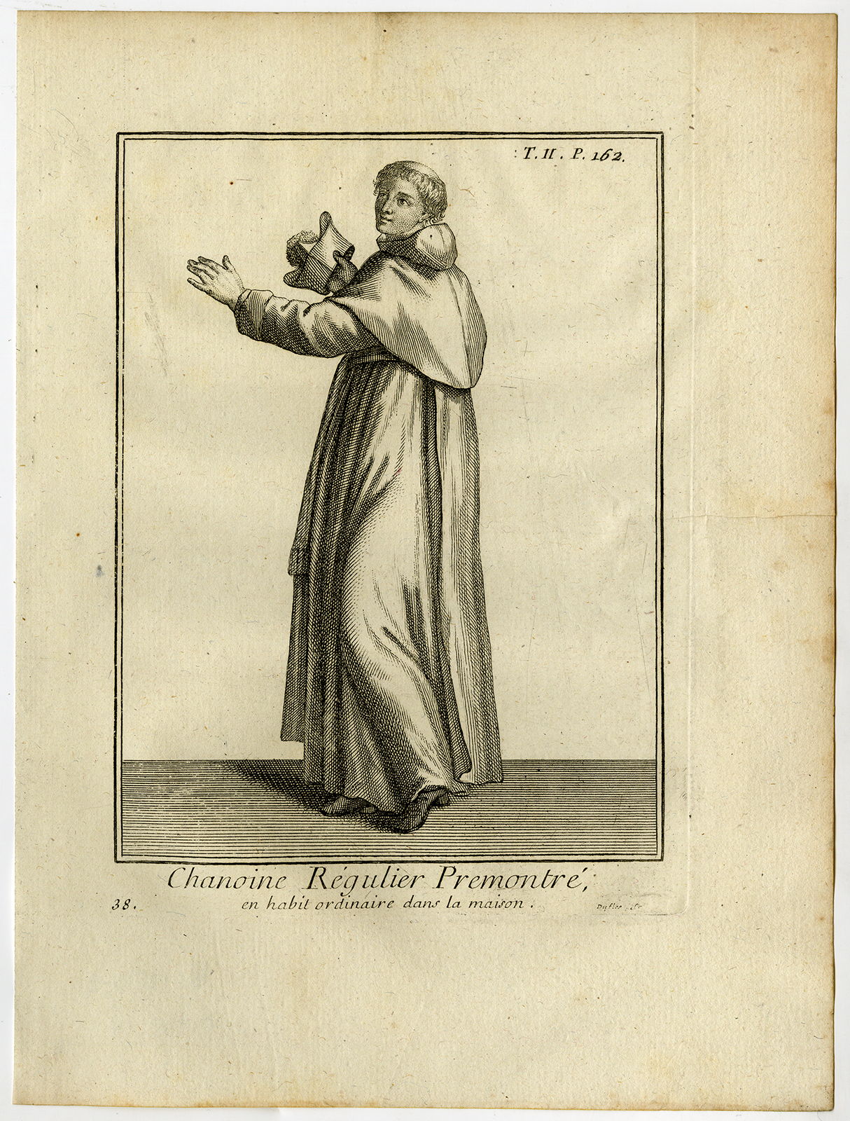 , 6 Antique Prints-CANON REGULAR-NORBERTINES-PREMONSTRATENSIAN-ORDER-Helyot-1792, Pictura Antique Prints