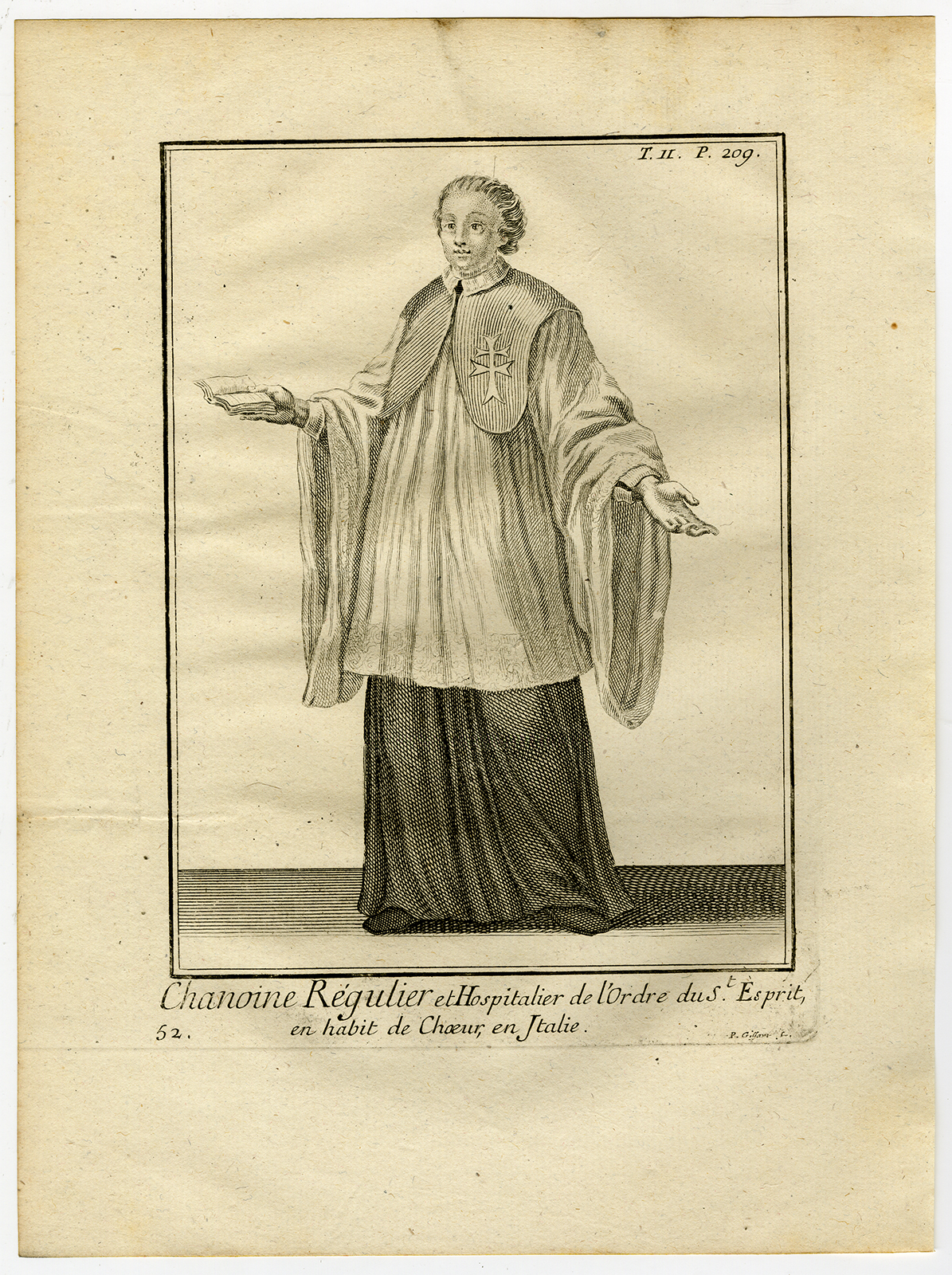, 9 Antique Religious Prints-ORDER OF THE KNIGHTS OF THE HOLY SPIRIT-Helyot-1792, Pictura Antique Prints