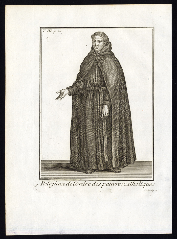 , 23 Antique Religious Prints-SAINT AUGUSTINE OF HIPPO-ORDER-HERMITS-Helyot-1792, Pictura Antique Prints