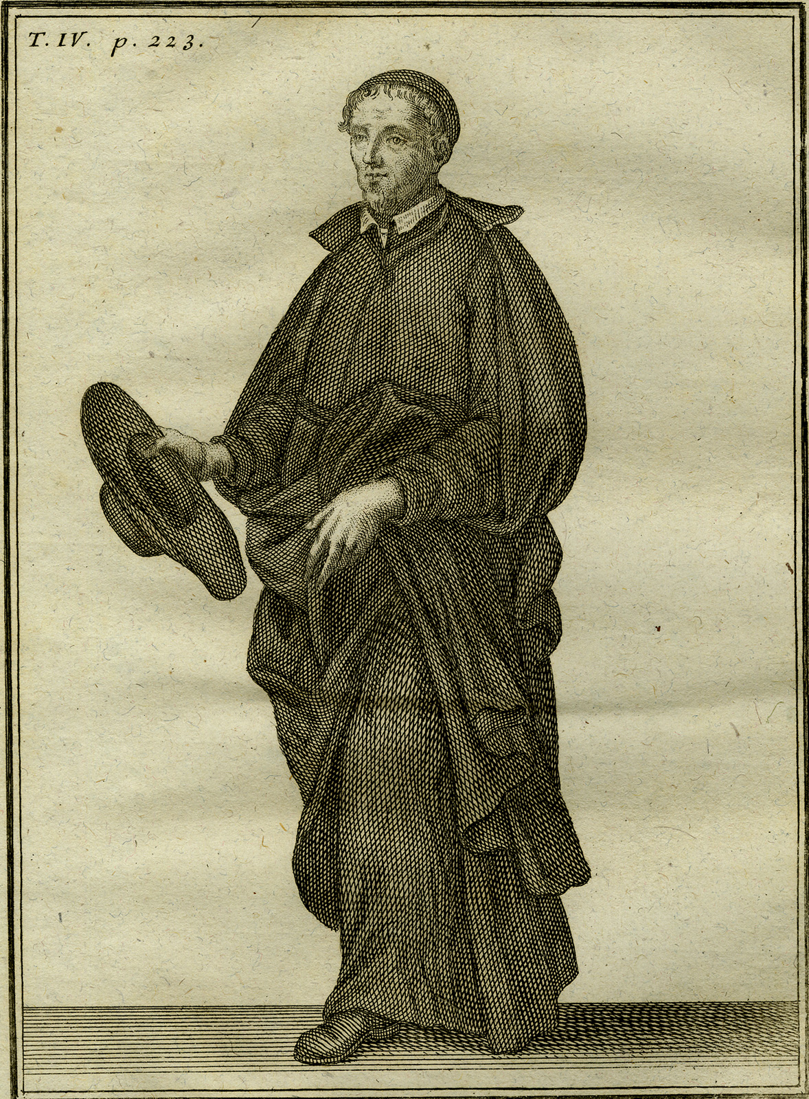, Antique Religious Print-CLERK REGULAR-SOMASCAN FATHERS-SOMASCHI-Helyot-1792, Pictura Antique Prints