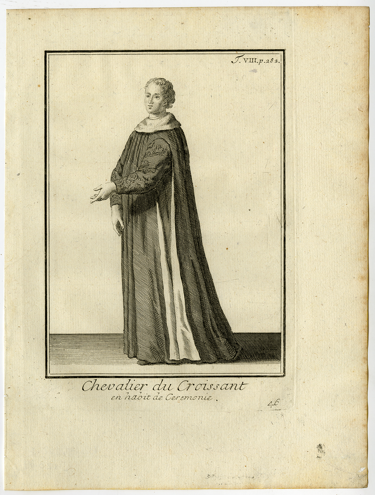 , 4 Antique Religious Prints-KNIGHT-ORDER OF THE CRESCENT-CROISSANT-Helyot-1792, Pictura Antique Prints