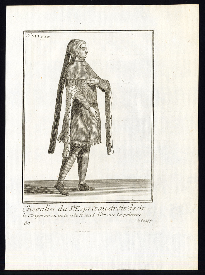 , 4 Antique Religious Prints-KNIGHT-ORDER OF THE HOLY SPIRIT-ST ESPRIT-Helyot-1792, Pictura Antique Prints