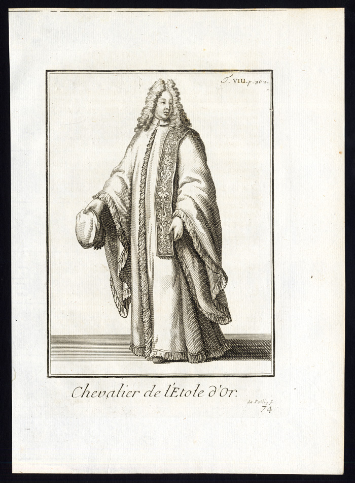 , Antique Religious Print-KNIGHT-ORDER OF SAN MARCO-ETOLE D’OR-Helyot-1792, Pictura Antique Prints