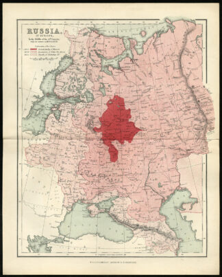 Antique Print-RUSSIA-EMPIRE-HISTORICAL MAP-WAR-Dodd-1856