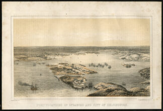 Antique Print-FORTRESS-SUOMENLINNA-HELSINKI-FINLAND-Dodd-1856