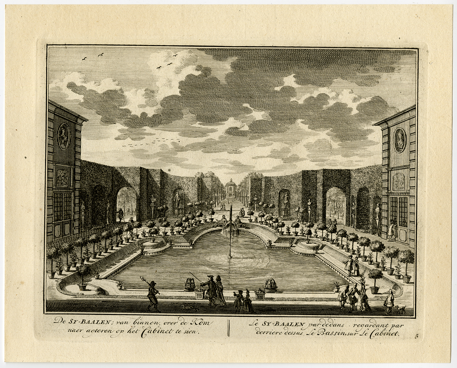 , 3 Antique Prints-ESTATE-SY-BAALEN-DAVID VAN MOLLEM-PL. 3-5-Stoopendaal-1719, Pictura Antique Prints