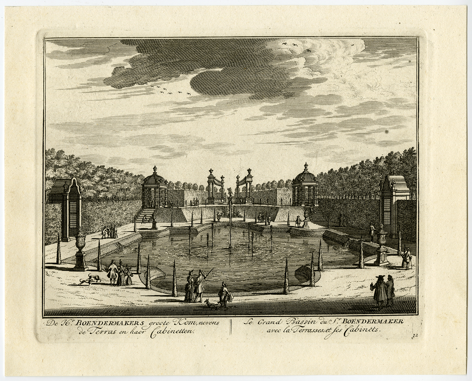 , 4 Antique Prints-VREDENOORD-BOENDERMAKER-BREUKELEN-PL. 29-32-Stoopendaal-1719, Pictura Antique Prints