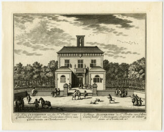 Antique Print-GUNTERSTEIN-COLLEN-BREUKELEN-VECHT-PL. 33-Stoopendaal-1719