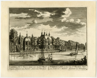 Antique Print-OVERHOLLAND ESTATE-HUIGENS-LOENEN-VECHT-PL. 42-Stoopendaal-1719