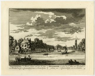 3 Antique Prints-NIEUWERHOEK ESTATE-TARELINK-LOENEN-PL. 57-59-Stoopendaal-1719