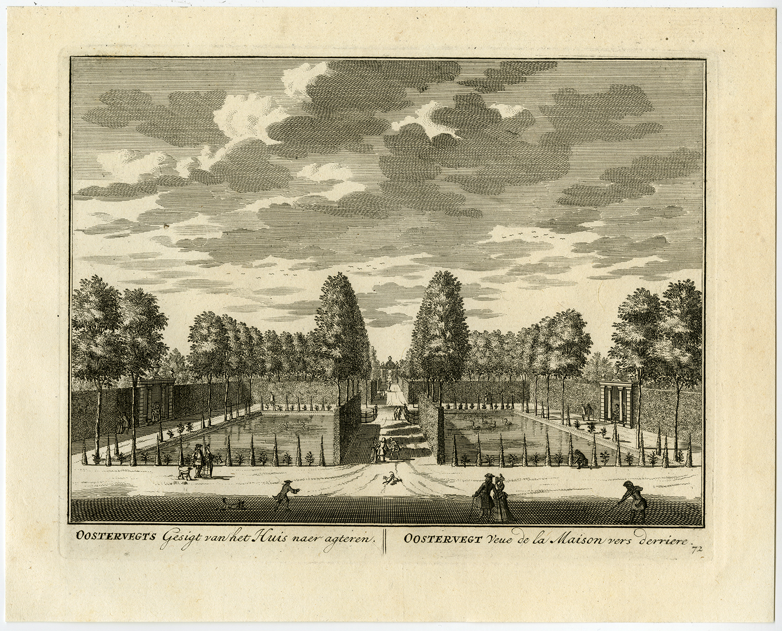 Cb2362 416x335 2 Antique Prints-OOSTERVECHT ESTATE-SIMKINSON-LOENEN-PL. 71-72-Stoopendaal-1719 - Image 2