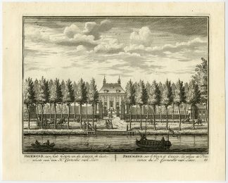 8 Antique Prints-DRIEMOND ESTATE-GARDENS-WEESP-VECHT-93-96-Stoopendaal-1719