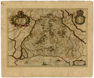 Antique map-GELDERLAND-VELUWE-NETHERLANDS-Janssonius-1648