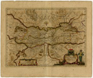 Antique map-GELRIAE-GELDERLAND-NEOMAGENSIS-NIJMEGEN-Janssonius-1646