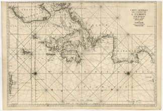 Antique map-NORTH-WEST EUROPE-SEACHART-Jaillot-Mortier-1693