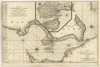 Antique map-DENMARK-SOUND-SOND-COPENHAGEN-SEACHART-Jaillot-Mortier-1693