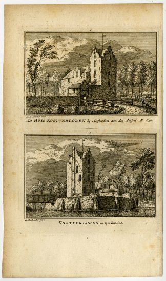 Antique Print-HUIS KOSTVERLOREN-AMSTERDAM-CASTLE-ESTATE-Rademaker-1792