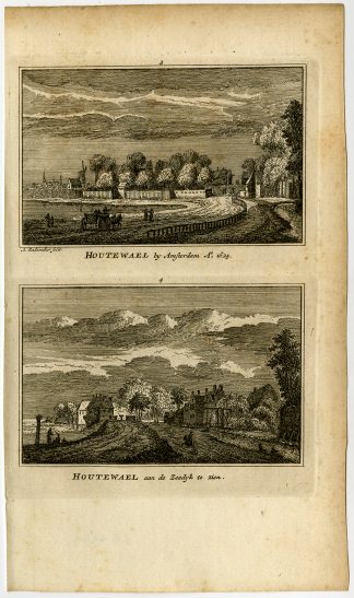 Antique Print-TOWN VIEW-HOUTEWAAL-AMSTERDAM-Rademaker-1792