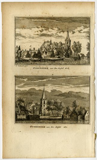 Antique Print-TOWN VIEWS-OUDERKERK AAN DE AMSTEL.-Rademaker-1792
