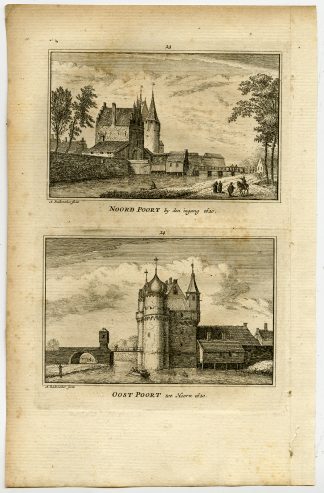 Antique Print-TOWN VIEWS-AMSTERDAM-NORTH GATE-EAST GATE-Rademaker-1792