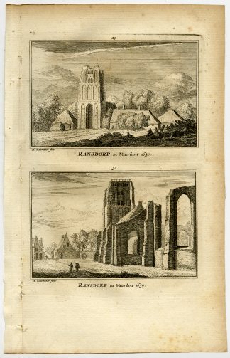 Antique Print-TOWN VIEWS-RANSDORP IN WATERLAND-Rademaker-1792
