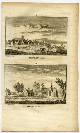 Antique Print-TOWN VIEWS-PETTEN-ST. PANCRAS-Rademaker-1792