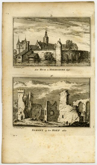 Antique Print-TOWN VIEWS-HEEMSKERK-EGMOND-Rademaker-1792