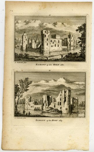 Antique Print-TOWN VIEWS-CASTLE-EGMOND AAN DEN HOEF-39-Rademaker-1792