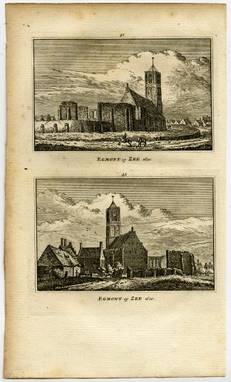 Antique Print-TOWN VIEWS-EGMOND AAN ZEE-Rademaker-1792