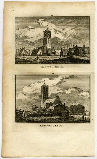 Antique Print-TOWN VIEWS-EGMOND AAN ZEE-43-Rademaker-1792