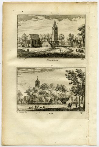 Antique Print-TOWN VIEWS-HILLEGOM-LISSE-NETHERLANDS-Rademaker-1792