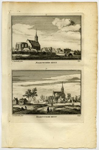 Antique Print-TOWN VIEWS-NOORDWIJKERHOUT-NETHERLANDS-Rademaker-1792