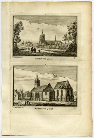 Antique Print-TOWN VIEWS-NOORDWIJK AAN ZEE-NETHERLANDS-Rademaker-1792