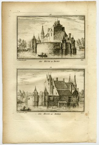 Antique Print-VIEWS-HUIS TER DOES-NETHERLANDS-Rademaker-1792