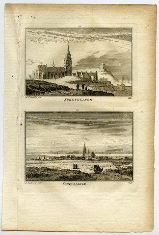 Antique Print-TOWN VIEWS-SCHEVENINGEN-NETHERLANDS-Rademaker-1792