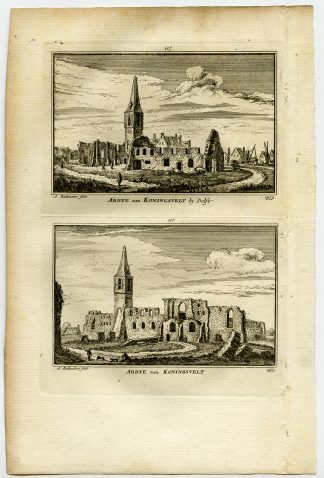 Antique Print-VIEWS-DELFT-MONASTERY-KONINGSVELT-NETHERLANDS-Rademaker-1792