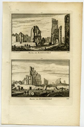 Antique Print-VIEWS-DELFT-RUINE-KONINGSVELT-NETHERLANDS-Rademaker-1792