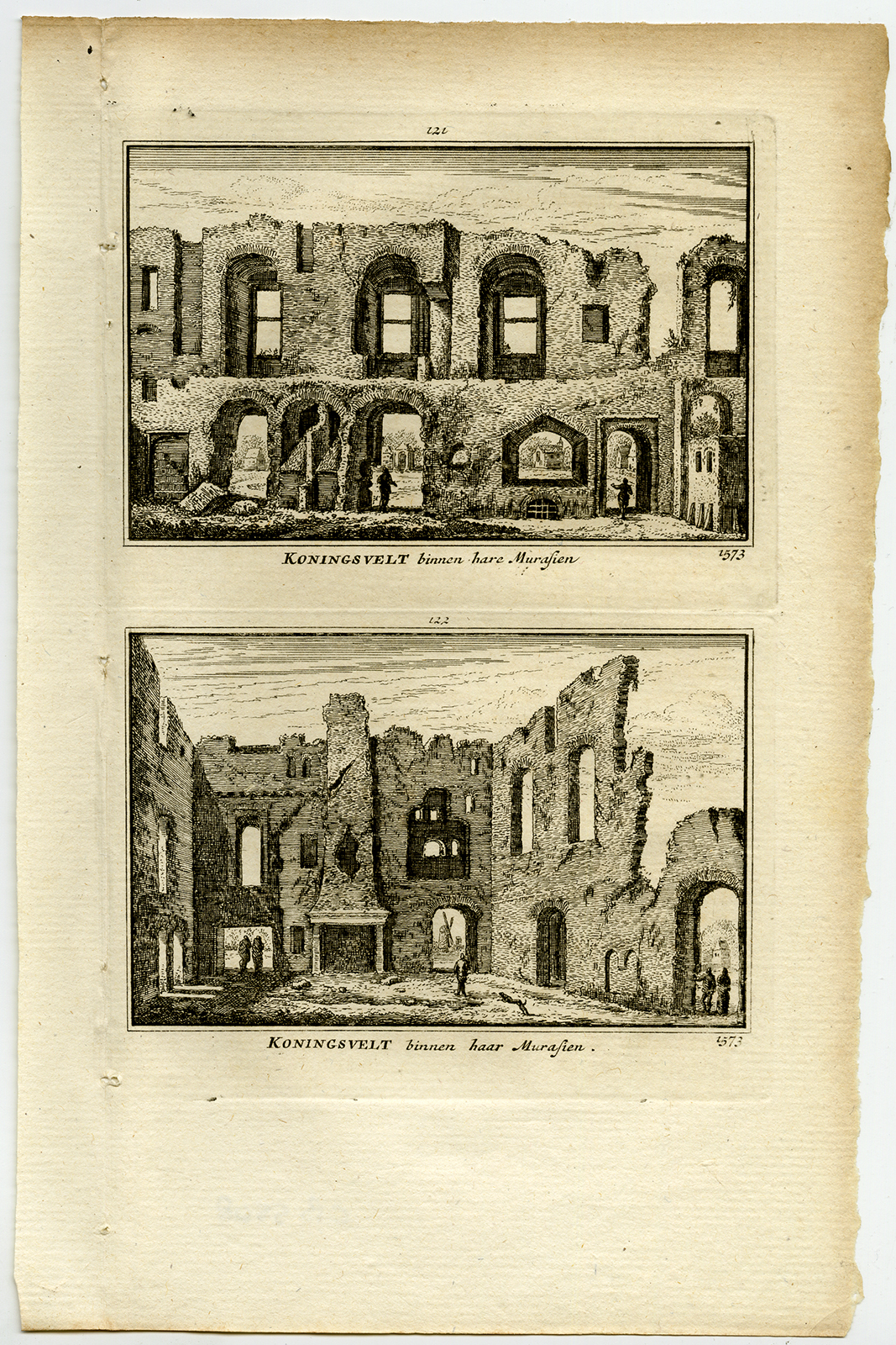 , Antique Print-TOWN VIEWS-DELFT-RUINS-KONINGSVELT-NETHERLANDS-Rademaker-1792, Pictura Antique Prints