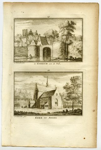 Antique Print-TOWN VIEWS-GORINCHEM-ARKEL-NETHERLANDS-Rademaker-1792